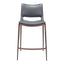 Banco Mostrador para Cafetería - ZUO ACE 51x57 109390 - Varios Colores - Asiento y Respaldo Tapizados en Piel Sintética