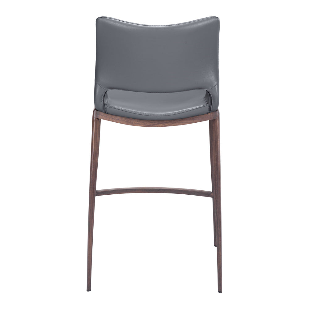 Banco Mostrador para Cafetería - ZUO ACE 51x57 109390 - Varios Colores - Asiento y Respaldo Tapizados en Piel Sintética