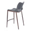 Banco Mostrador para Cafetería - ZUO ACE 51x57 109390 - Varios Colores - Asiento y Respaldo Tapizados en Piel Sintética