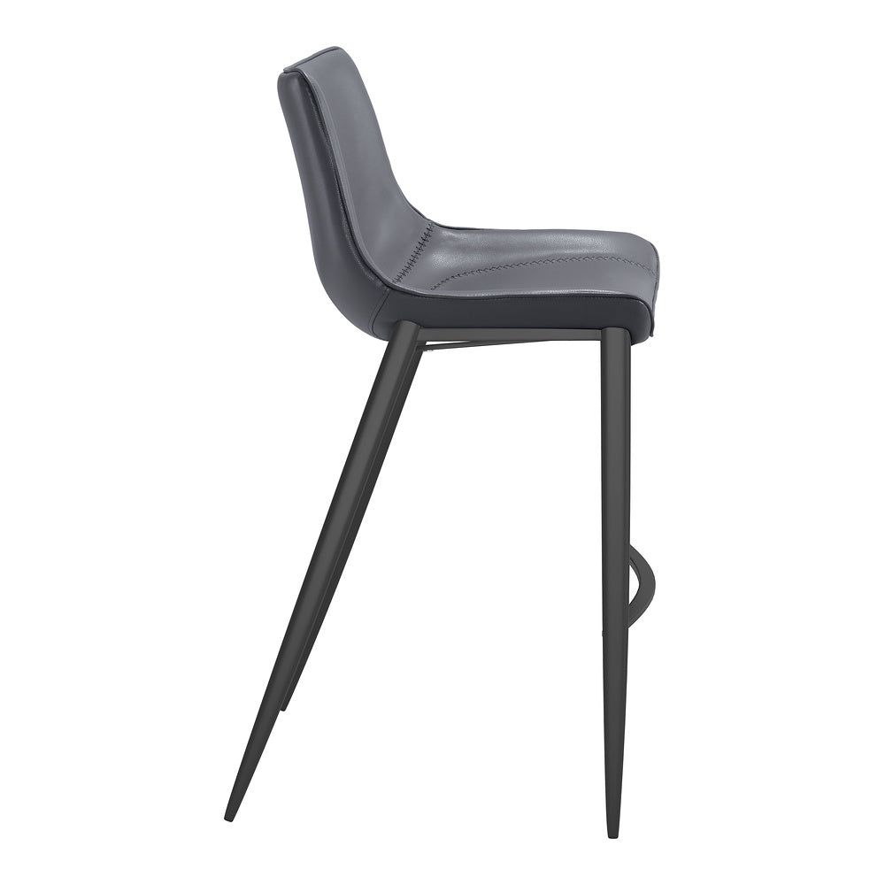 Banco Alto para Bistró - ZUO MAGNUS 53x55 109391 - Varios Colores - Asiento y Respaldo Tapizados en Piel Sintética