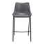 Banco Alto para Bistró - ZUO MAGNUS 53x55 109391 - Varios Colores - Asiento y Respaldo Tapizados en Piel Sintética