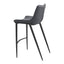 Banco Alto para Bistró - ZUO MAGNUS 53x55 109391 - Varios Colores - Asiento y Respaldo Tapizados en Piel Sintética