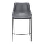 Banco Mostrador para Bar y Barra - ZUO MAGNUS 53x55 109392 - Varios Colores - Asiento y Respaldo Tapizados en Piel Sintética