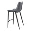 Banco Mostrador para Bar y Barra - ZUO MAGNUS 53x55 109392 - Varios Colores - Asiento y Respaldo Tapizados en Piel Sintética