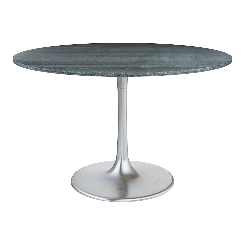 Mesa de Comedor para Food Court - ZUO METROPOLIS - Varios Colores - Cubierta de Mármol Natural y Estructura de Hierro