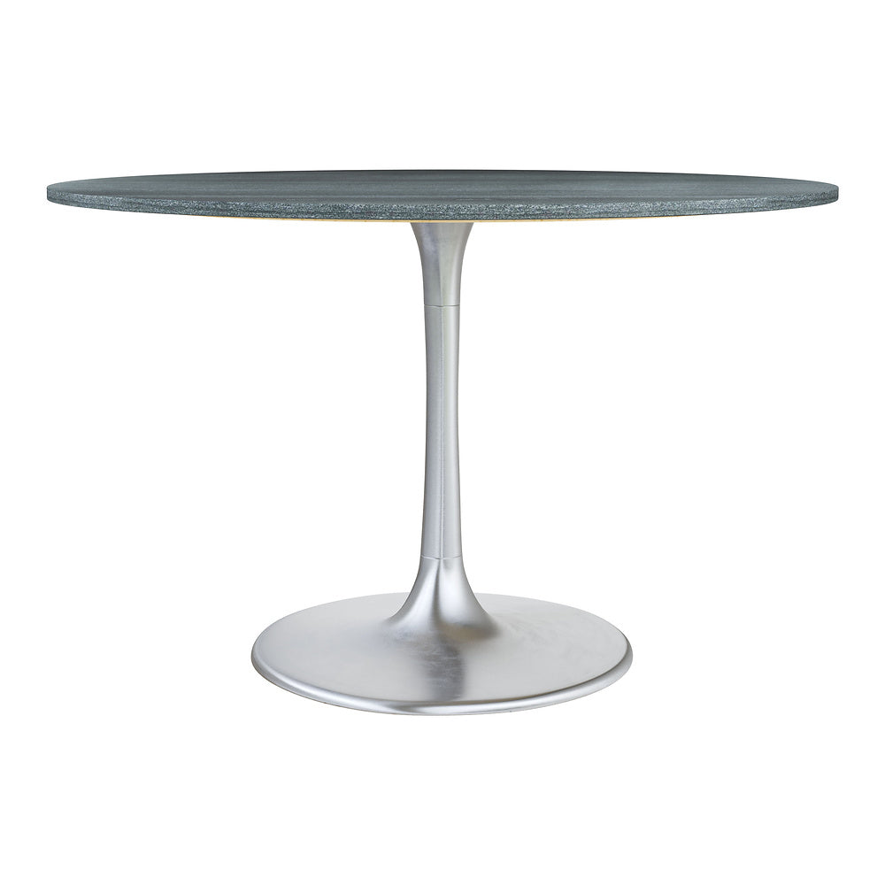 Mesa de Comedor para Food Court - ZUO METROPOLIS - Varios Colores - Cubierta de Mármol Natural y Estructura de Hierro