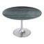 Mesa de Comedor para Food Court - ZUO METROPOLIS - Varios Colores - Cubierta de Mármol Natural y Estructura de Hierro