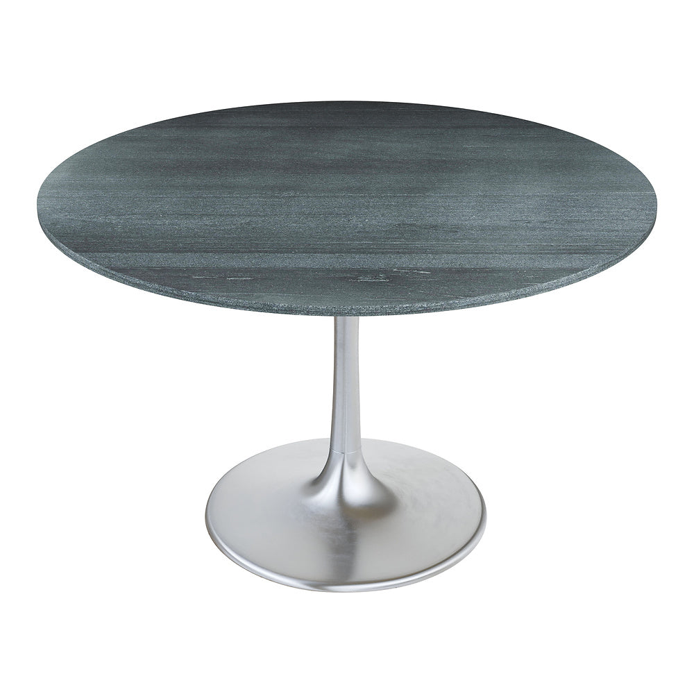 Mesa de Comedor para Food Court - ZUO METROPOLIS - Varios Colores - Cubierta de Mármol Natural y Estructura de Hierro