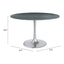 Mesa de Comedor para Food Court - ZUO METROPOLIS - Varios Colores - Cubierta de Mármol Natural y Estructura de Hierro