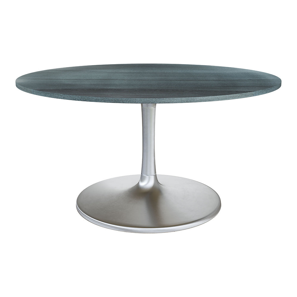 Mesa de Comedor para Cafetería - ZUO METROPOLIS - Varios Colores - Cubierta de Mármol Natural y Estructura de Hierro
