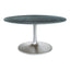 Mesa de Comedor para Cafetería - ZUO METROPOLIS - Varios Colores - Cubierta de Mármol Natural y Estructura de Hierro
