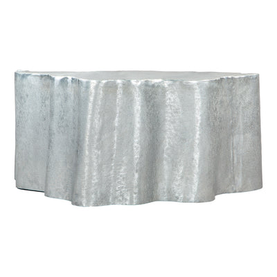 Mesa de Centro para Lounge - ZUO KORTHA - Plata Antigua - Estructura y Cubierta en Aluminio con Recubrimiento en Polvo