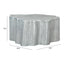 Mesa de Centro para Lounge - ZUO KORTHA - Plata Antigua - Estructura y Cubierta en Aluminio con Recubrimiento en Polvo