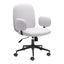 Silla de Oficina Secretarial para Coworking - ZUO LIONEL - Varios Colores - Asiento y Respaldo Tapizados - Beige