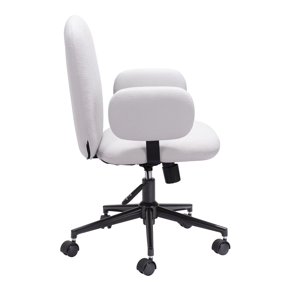 Silla de Oficina Secretarial para Coworking - ZUO LIONEL - Varios Colores - Asiento y Respaldo Tapizados - Beige