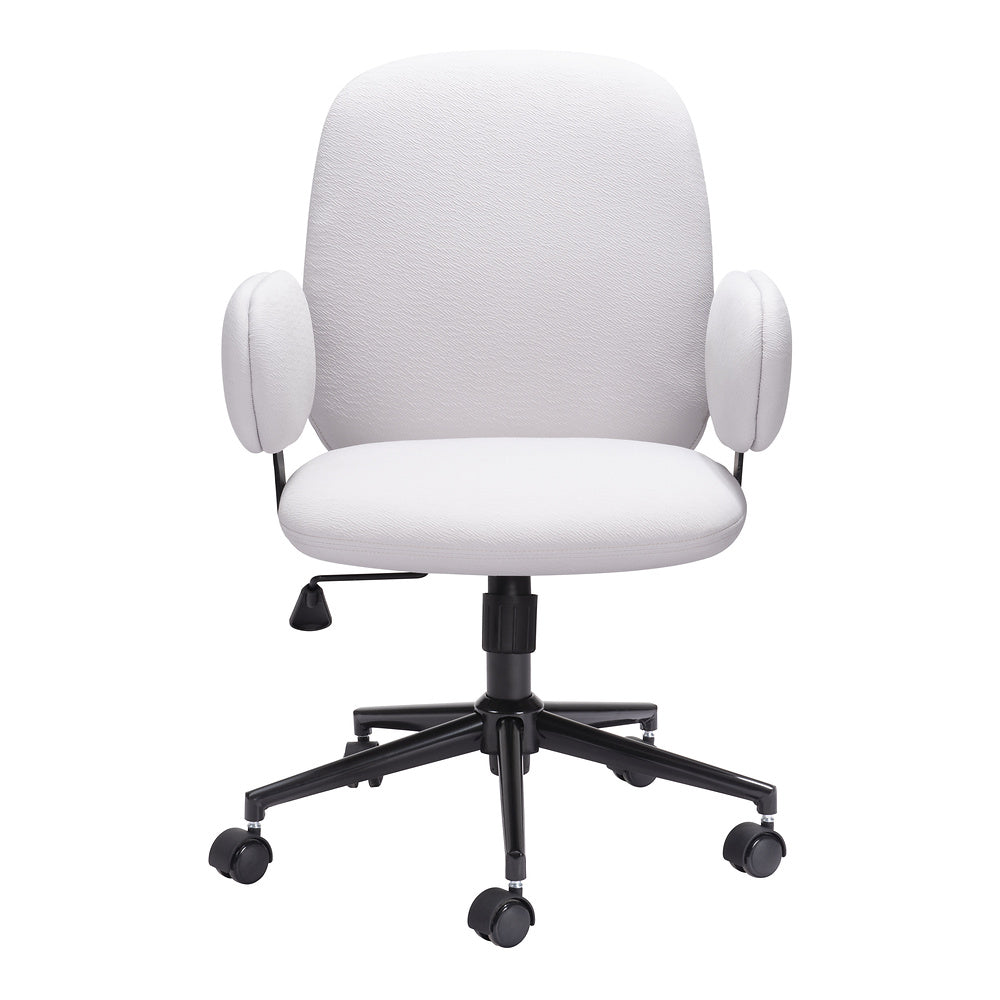 Silla de Oficina Secretarial para Coworking - ZUO LIONEL - Varios Colores - Asiento y Respaldo Tapizados - Beige