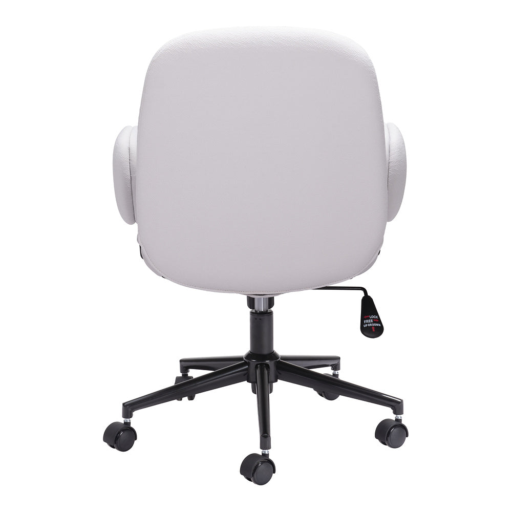 Silla de Oficina Secretarial para Coworking - ZUO LIONEL - Varios Colores - Asiento y Respaldo Tapizados - Beige