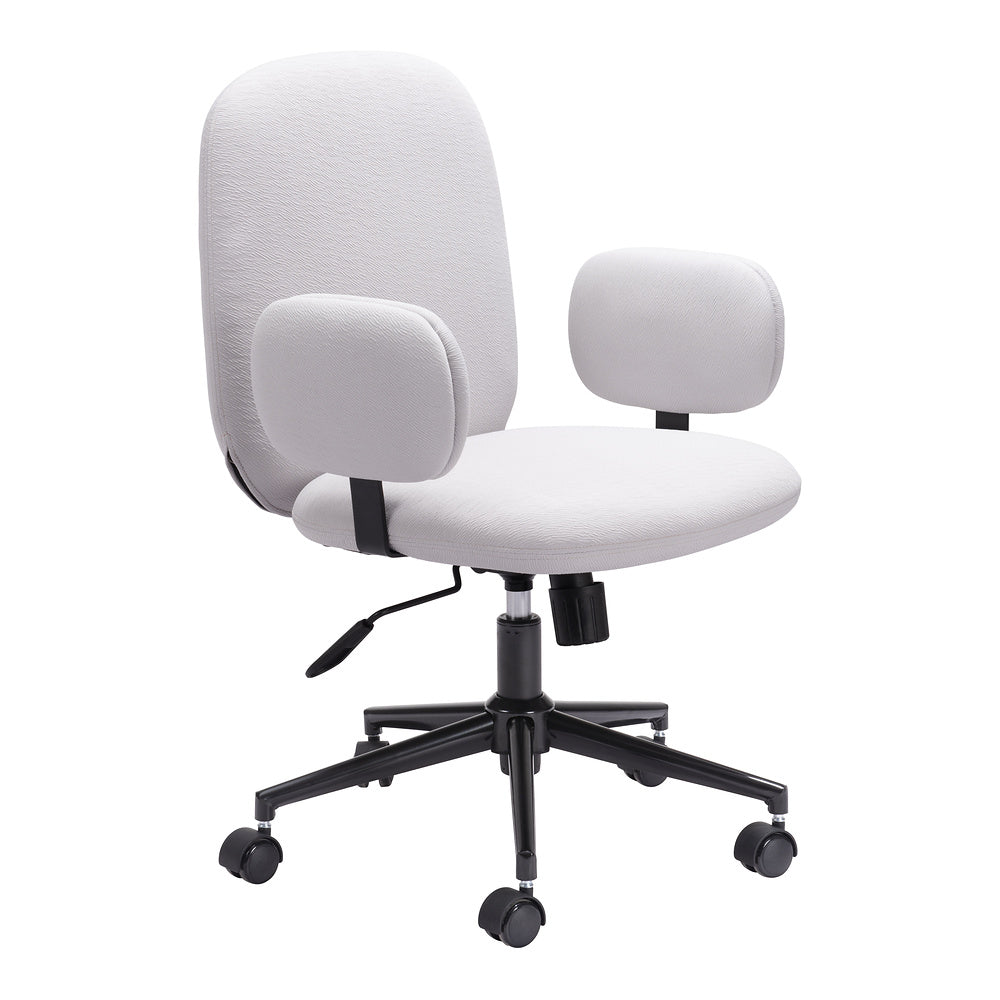 Silla de Oficina Secretarial para Coworking - ZUO LIONEL - Varios Colores - Asiento y Respaldo Tapizados - Beige