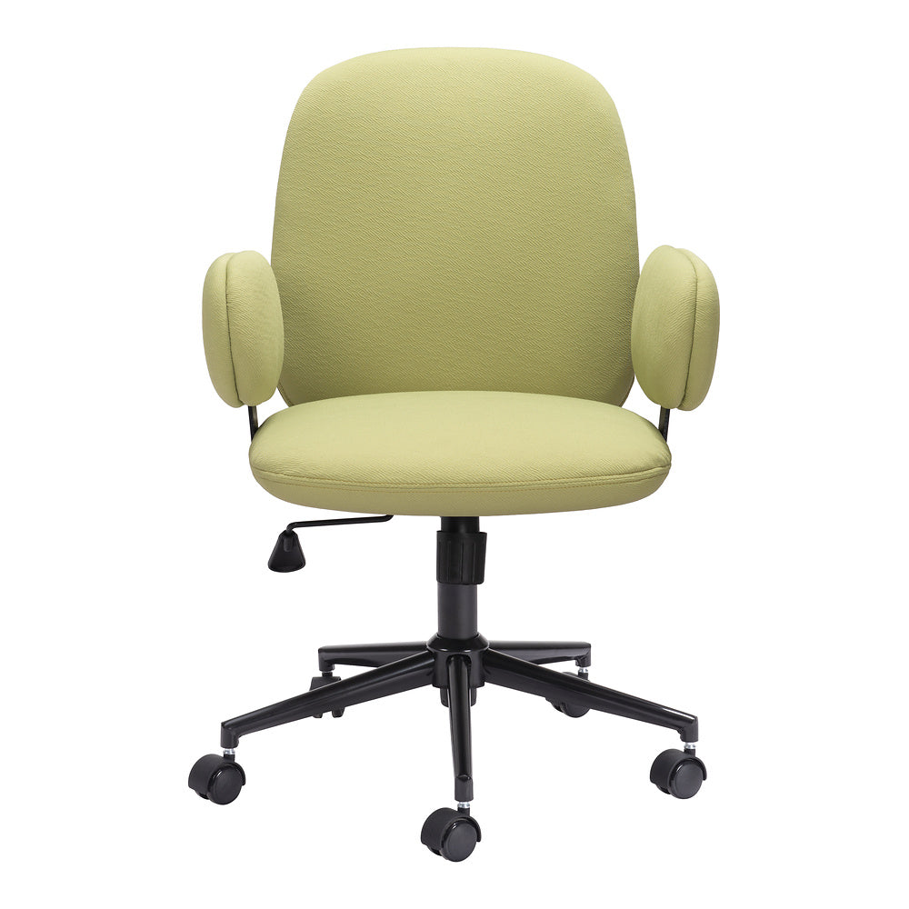 Silla de Oficina Secretarial para Coworking - ZUO LIONEL - Varios Colores - Asiento y Respaldo Tapizados - Verde Olivo