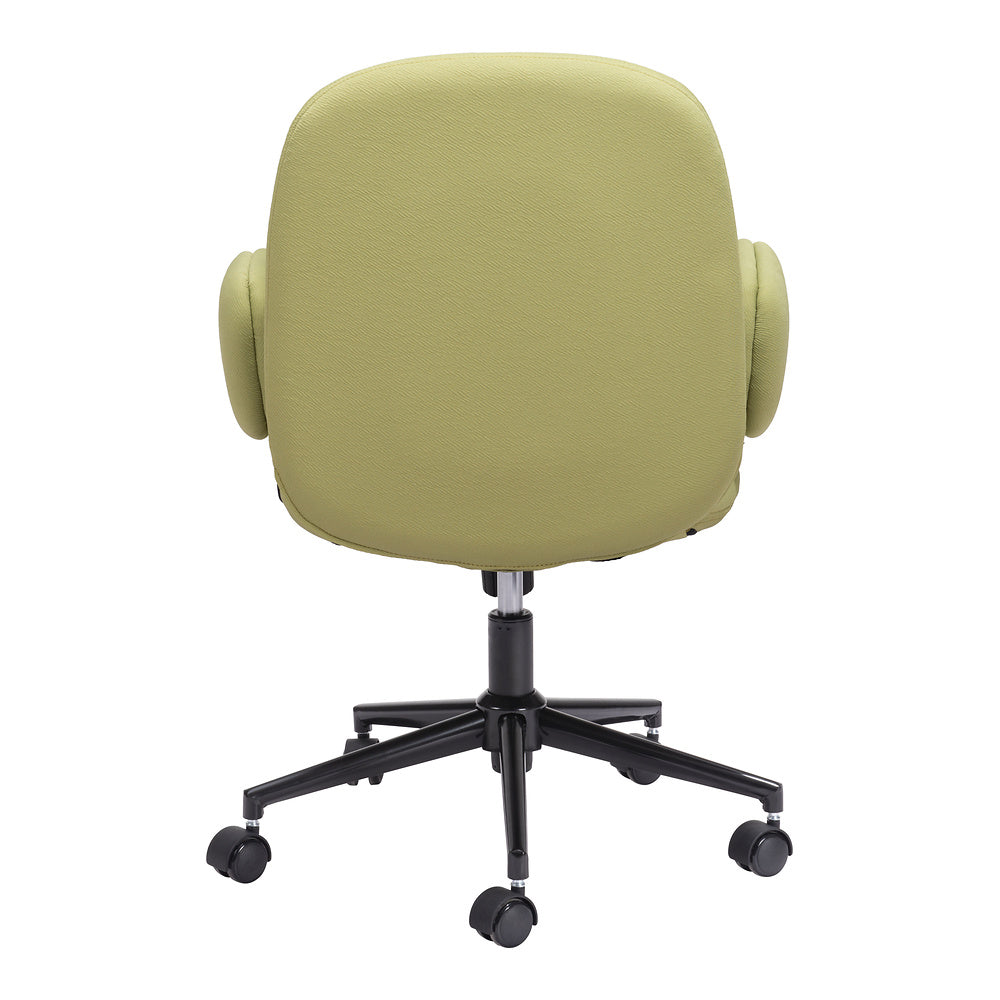 Silla de Oficina Secretarial para Coworking - ZUO LIONEL - Varios Colores - Asiento y Respaldo Tapizados - Verde Olivo