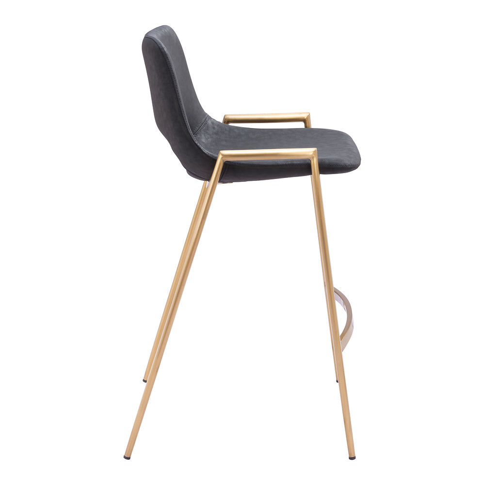 Banco Mostrador para Barra de Hotel - ZUO DESI 52x53 109552 - Varios Colores - Asiento y Respaldo Tapizados en Piel Sintética