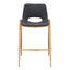 Banco Mostrador para Barra de Hotel - ZUO DESI 52x53 109552 - Varios Colores - Asiento y Respaldo Tapizados en Piel Sintética