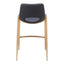 Banco Mostrador para Barra de Hotel - ZUO DESI 52x53 109552 - Varios Colores - Asiento y Respaldo Tapizados en Piel Sintética