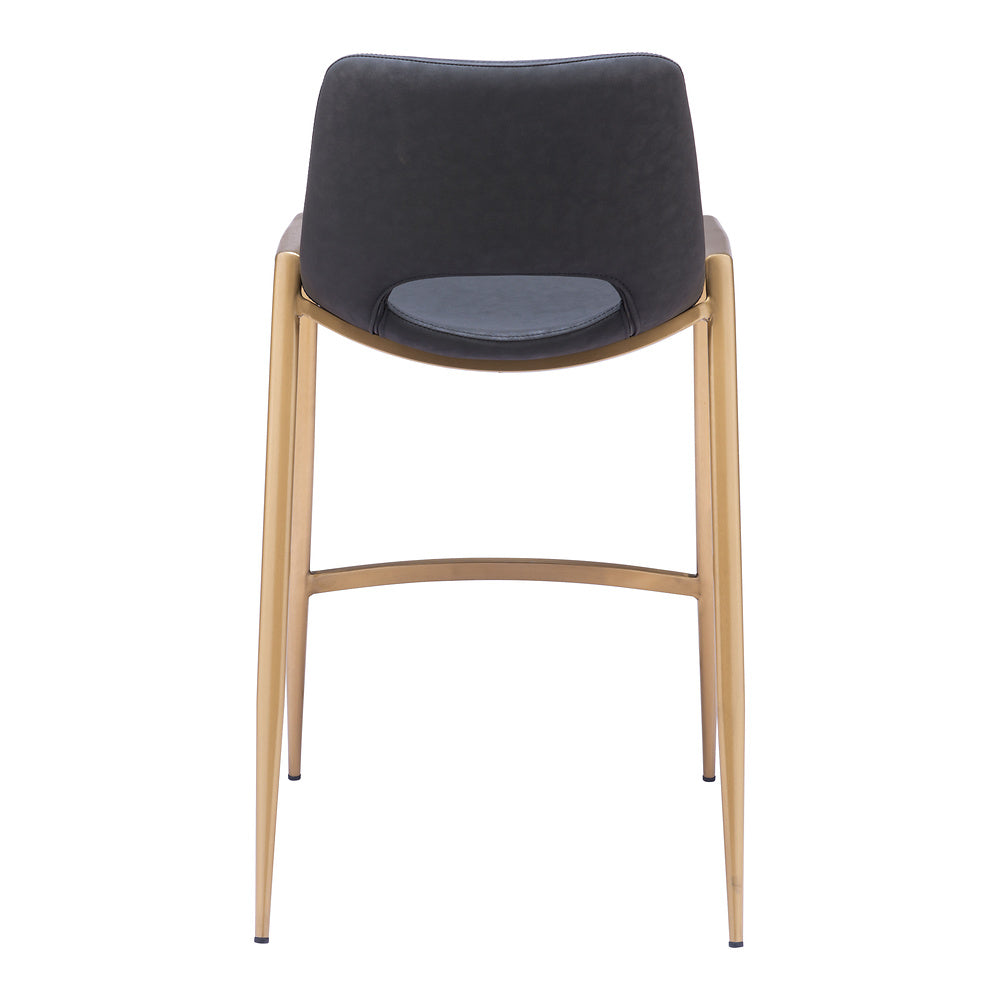 Banco Mostrador para Barra de Hotel - ZUO DESI 52x53 109552 - Varios Colores - Asiento y Respaldo Tapizados en Piel Sintética