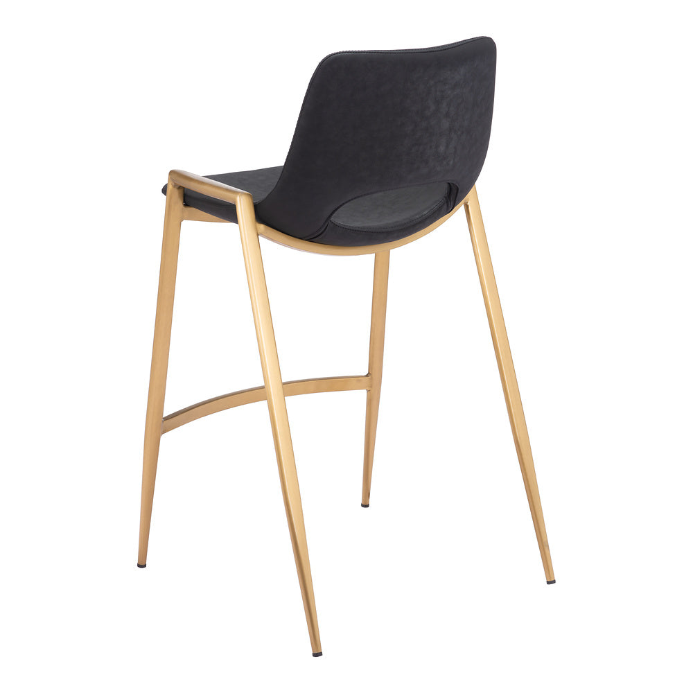 Banco Mostrador para Barra de Hotel - ZUO DESI 52x53 109552 - Varios Colores - Asiento y Respaldo Tapizados en Piel Sintética
