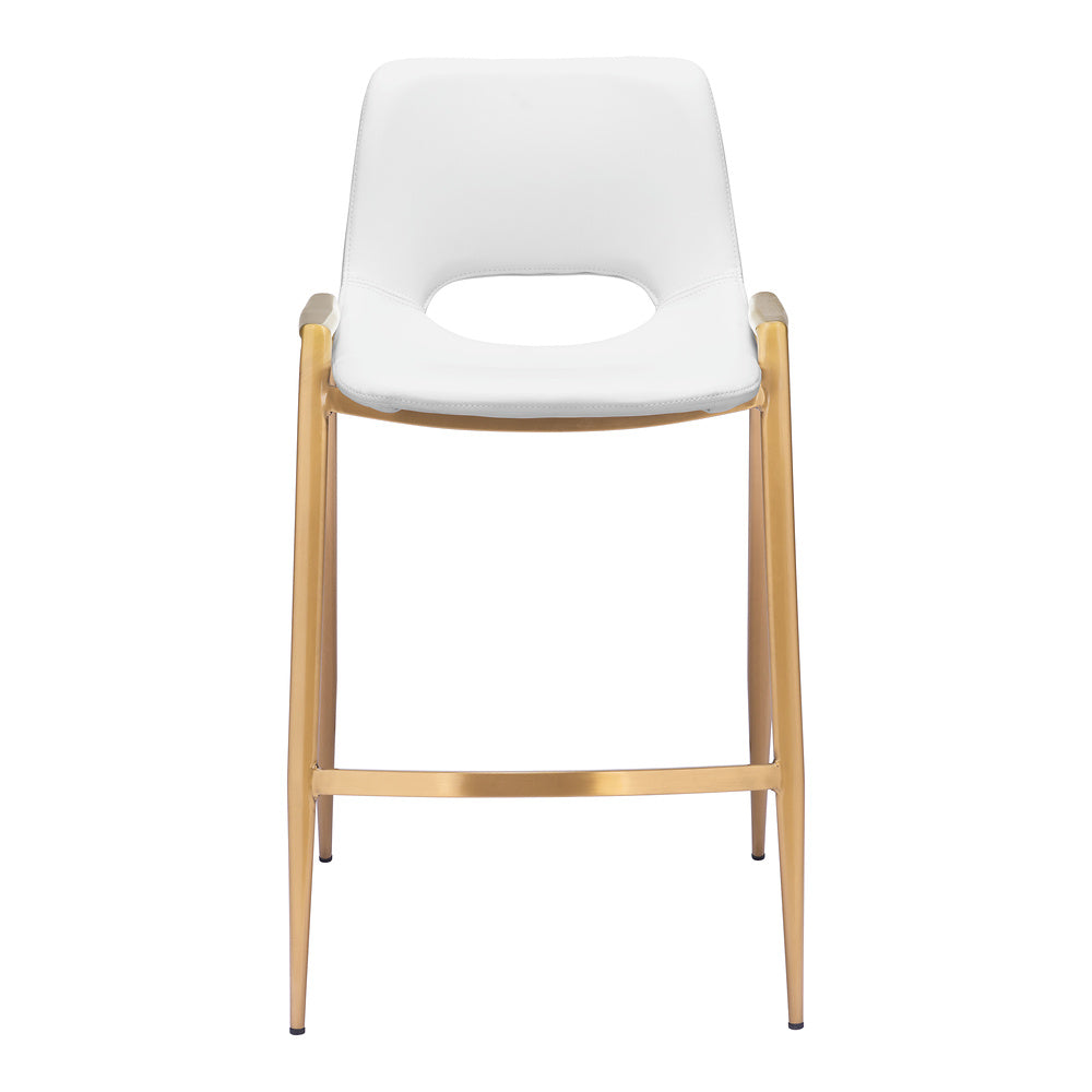 Banco Mostrador para Barra de Hotel - ZUO DESI 52x53 109553 - Varios Colores - Asiento y Respaldo Tapizados en Piel Sintética