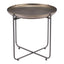 Mesa Auxiliar para Consultorio - ZUO BRONSON - Bronce - Estructura y Cubierta en Acero Pintado