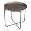 Mesa Auxiliar para Consultorio - ZUO BRONSON - Bronce - Estructura y Cubierta en Acero Pintado