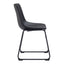 Silla Comercial para Hotel - ZUO SMART - Varios Colores - Asiento y Respaldo Tapizados en Piel Sintética - Negro