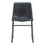 Silla Comercial para Hotel - ZUO SMART - Varios Colores - Asiento y Respaldo Tapizados en Piel Sintética - Negro