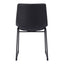 Silla Comercial para Hotel - ZUO SMART - Varios Colores - Asiento y Respaldo Tapizados en Piel Sintética - Negro