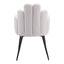 Silla Comercial para Restaurante - ZUO NOOSA - Marfil - Asiento y Respaldo Tapizados en Tela Tipo Borrego