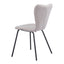 Silla Comercial para Desayunador - ZUO THIBIDEAUX - Varios Colores - Asiento y Respaldo Tapizados en Tela Tipo Borrego - Gris Claro