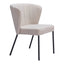 Silla Comercial para Food Court - ZUO AIMEE - Beige - Asiento y Respaldo Tapizados en Lino Sintético