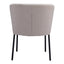 Silla Comercial para Food Court - ZUO AIMEE - Beige - Asiento y Respaldo Tapizados en Lino Sintético