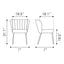 Silla Comercial para Food Court - ZUO AIMEE - Beige - Asiento y Respaldo Tapizados en Lino Sintético