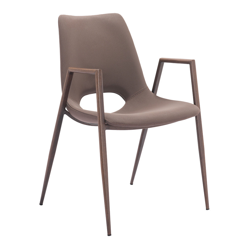 Silla Comercial para Desayunador - ZUO DESI 55x59 109730 - Varios Colores - Asiento y Respaldo Tapizados en Piel Sintética