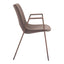 Silla Comercial para Desayunador - ZUO DESI 55x59 109730 - Varios Colores - Asiento y Respaldo Tapizados en Piel Sintética