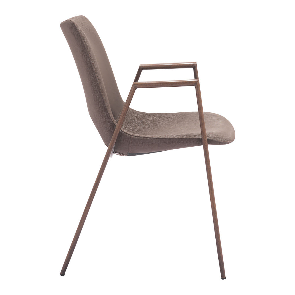 Silla Comercial para Desayunador - ZUO DESI 55x59 109730 - Varios Colores - Asiento y Respaldo Tapizados en Piel Sintética