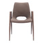 Silla Comercial para Desayunador - ZUO DESI 55x59 109730 - Varios Colores - Asiento y Respaldo Tapizados en Piel Sintética
