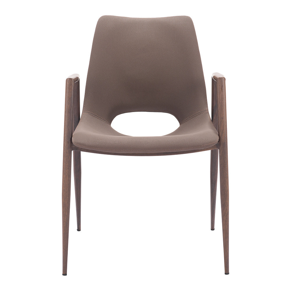Silla Comercial para Desayunador - ZUO DESI 55x59 109730 - Varios Colores - Asiento y Respaldo Tapizados en Piel Sintética