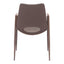 Silla Comercial para Desayunador - ZUO DESI 55x59 109730 - Varios Colores - Asiento y Respaldo Tapizados en Piel Sintética