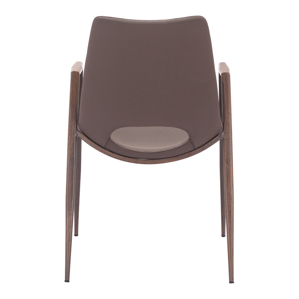 Silla Comercial para Desayunador - ZUO DESI 55x59 109730 - Varios Colores - Asiento y Respaldo Tapizados en Piel Sintética