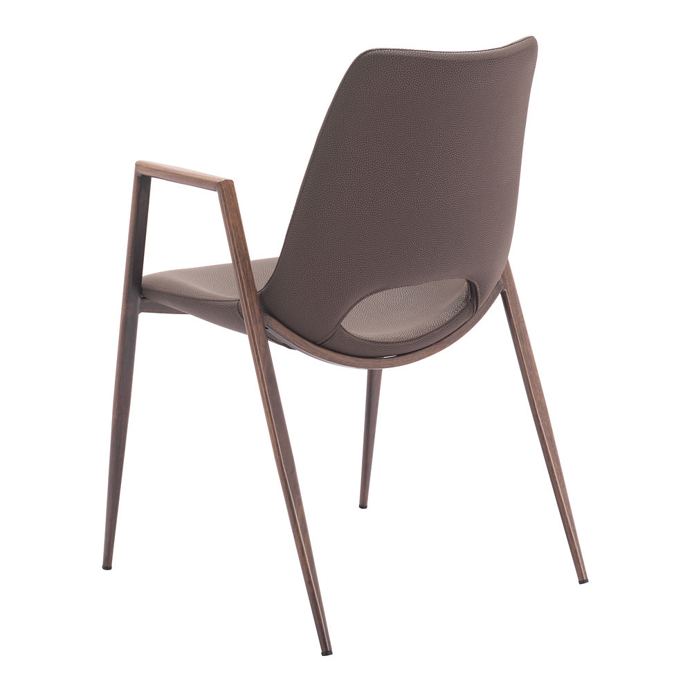 Silla Comercial para Desayunador - ZUO DESI 55x59 109730 - Varios Colores - Asiento y Respaldo Tapizados en Piel Sintética