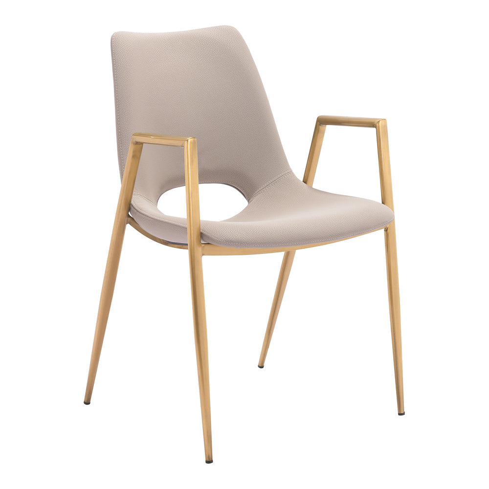 Silla Comercial para Desayunador - ZUO DESI 55x59 109731 - Varios Colores - Asiento y Respaldo Tapizados en Piel Sintética