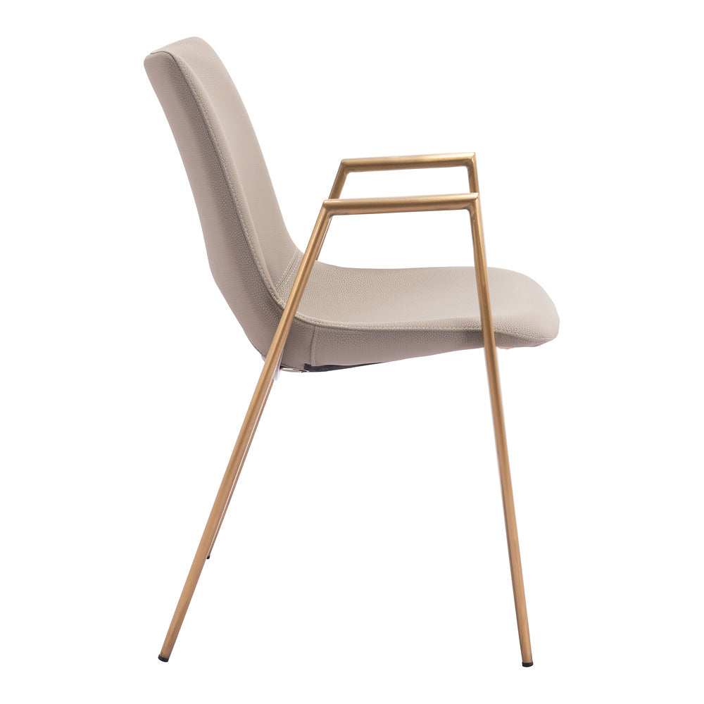 Silla Comercial para Desayunador - ZUO DESI 55x59 109731 - Varios Colores - Asiento y Respaldo Tapizados en Piel Sintética